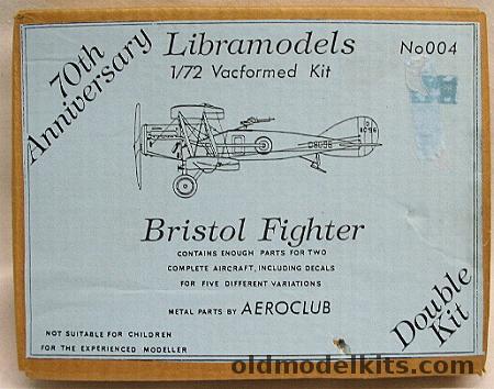 Libramodels 1/72 TWO Bristol F.2B Brisfit (F-2B / F2B), 4 plastic model kit
